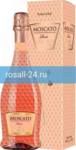 Фото 2 - Игристое вино Moscato Rose Spumante Dolce сладкое розовое в подарочной упаковке