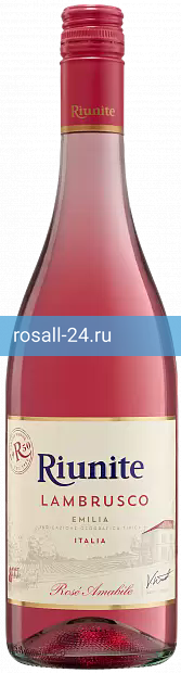 Фото 4 - Игристое вино Riunite Lambrusco Emilia полусладкое розовое