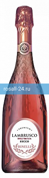 Фото 9 - Игристое вино Binelli Premium Lambrusco Rosato розовое сухое